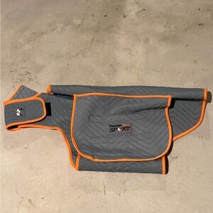 Thundershirt Gray Anxiety Jacket with Orange Trim